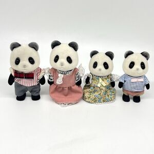 EPOCH Calico Critters Sylvanian Families Wilder Panda Family of 4 Mom Dad & Kids